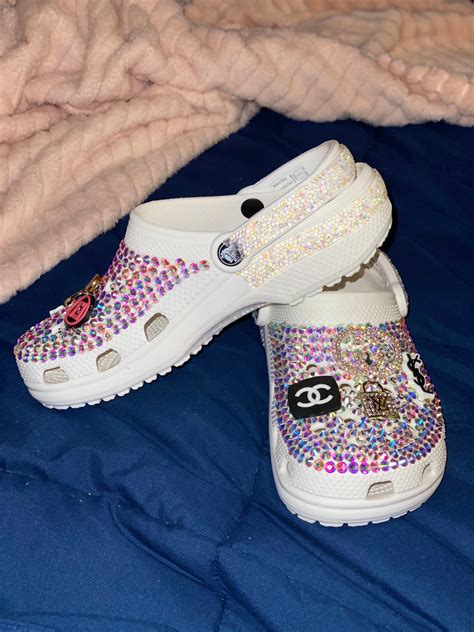 blinged out crocs.